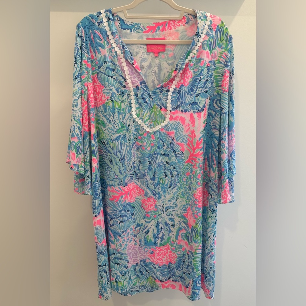 Lilly Pulitzer Delancy dress, Sink or Swim, size XL, EUC